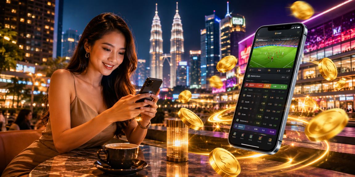Pemain kasino mudah alih di Kuala Lumpur bermain Blackjack secara dalam talian
